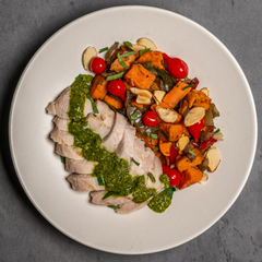 Lower Carb - Italian Style Chicken with Sweet Potatoes