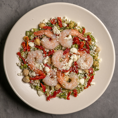Lower Carb - Greek Shrimp Bowl