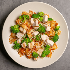 Lower Carb - Sun-Dried Tomato Pesto Pasta with Chicken